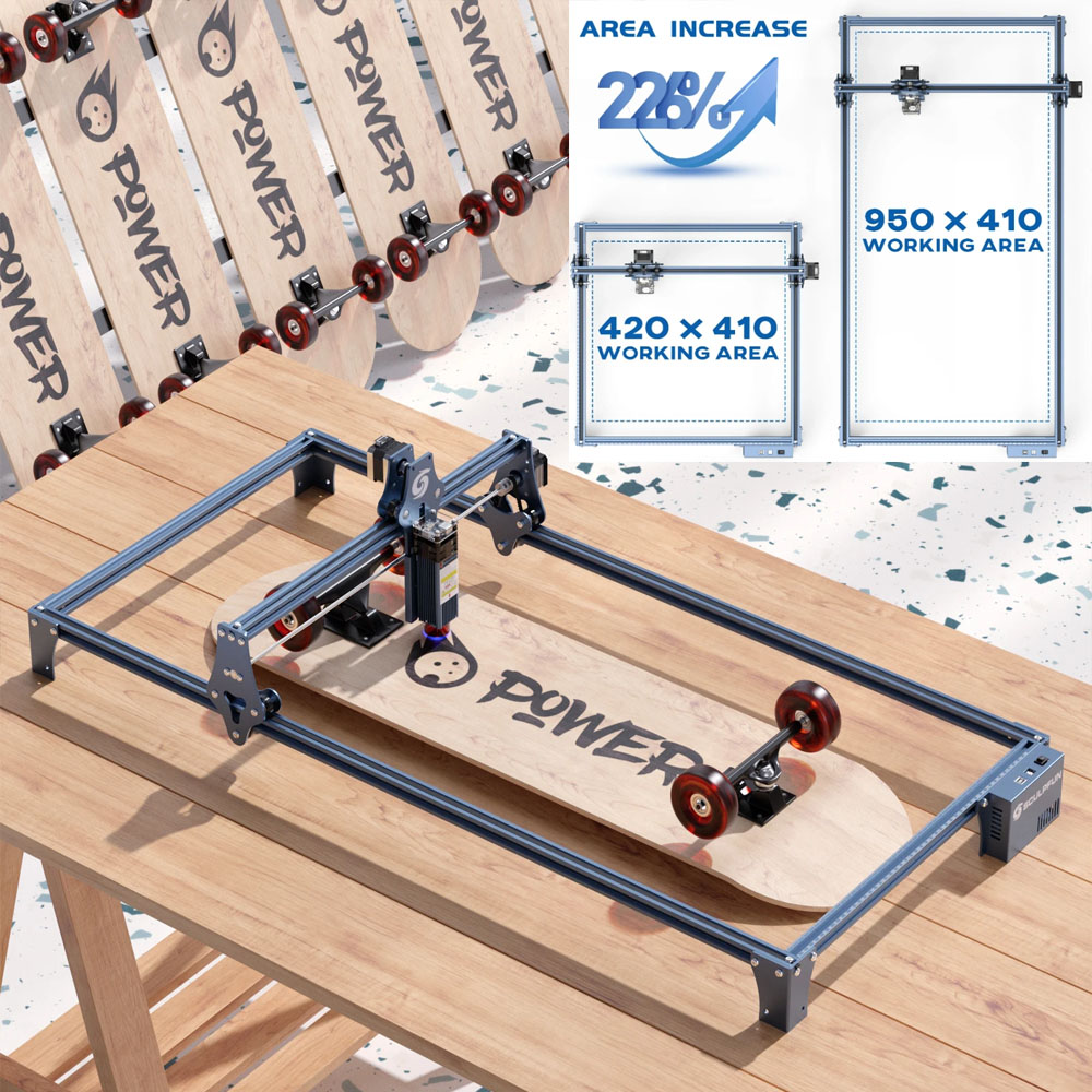 Industrial Laser Engraver - مجموعة توسيع منطقة النقش من SCULPFUN