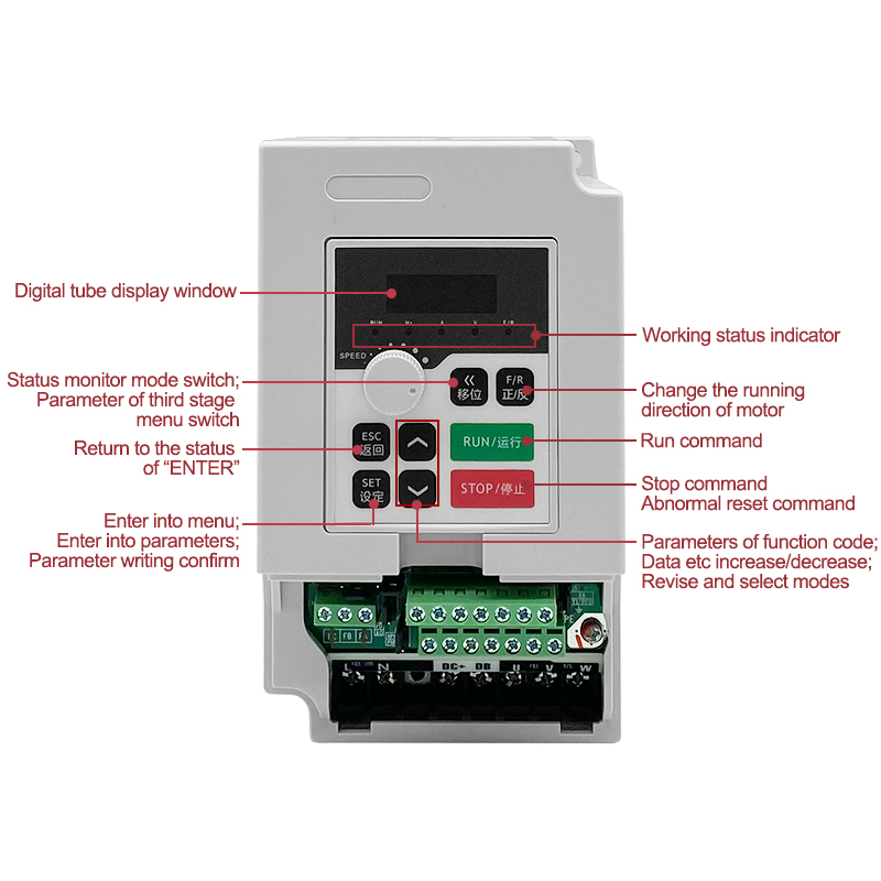 Cnc Spindle Motor - 1.5kw 110 فولت/220 فولت/380vac العاكس 2hp