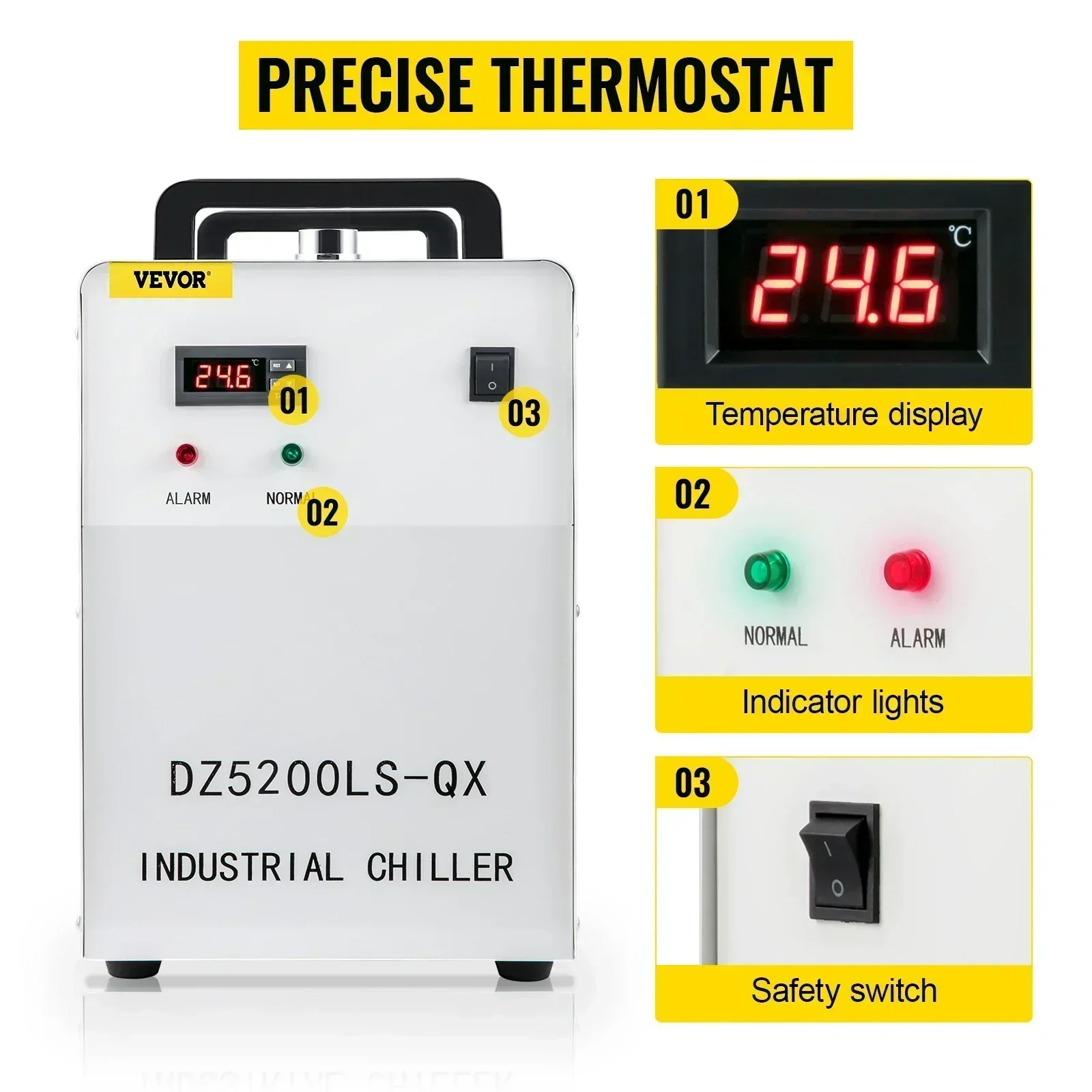 مبرد مياه صناعي SIHAO CW3000 C - مراجعة Laser Industrial Chiller وسعره