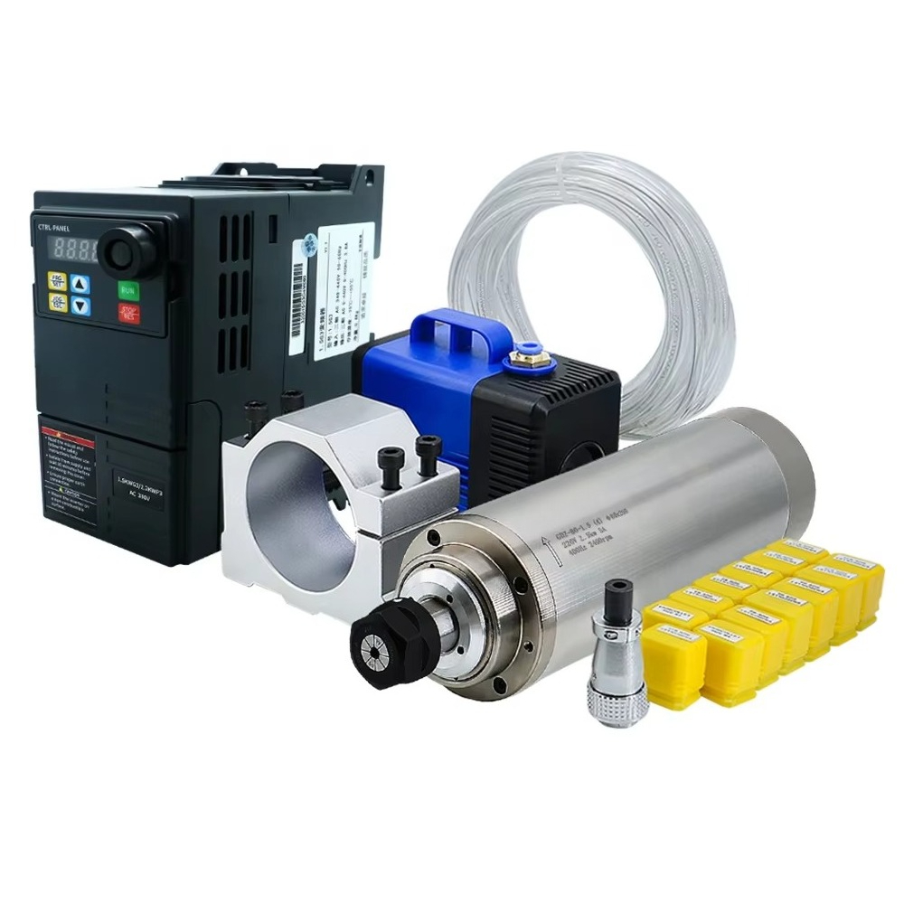 محرك مغزلي بتبريد مائي 220 فول - مراجعة Cnc Spindle Motor وسعره
