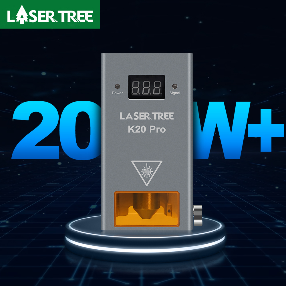 LASER TREE K20 20 واط رأس ليزر - مراجعة Industrial Laser Engraver وسعره