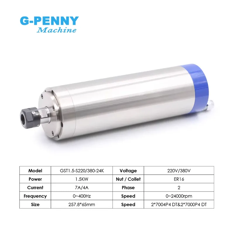 مجموعة محركات مغزلية مبردة بال - مراجعة Cnc Spindle Motor وسعره