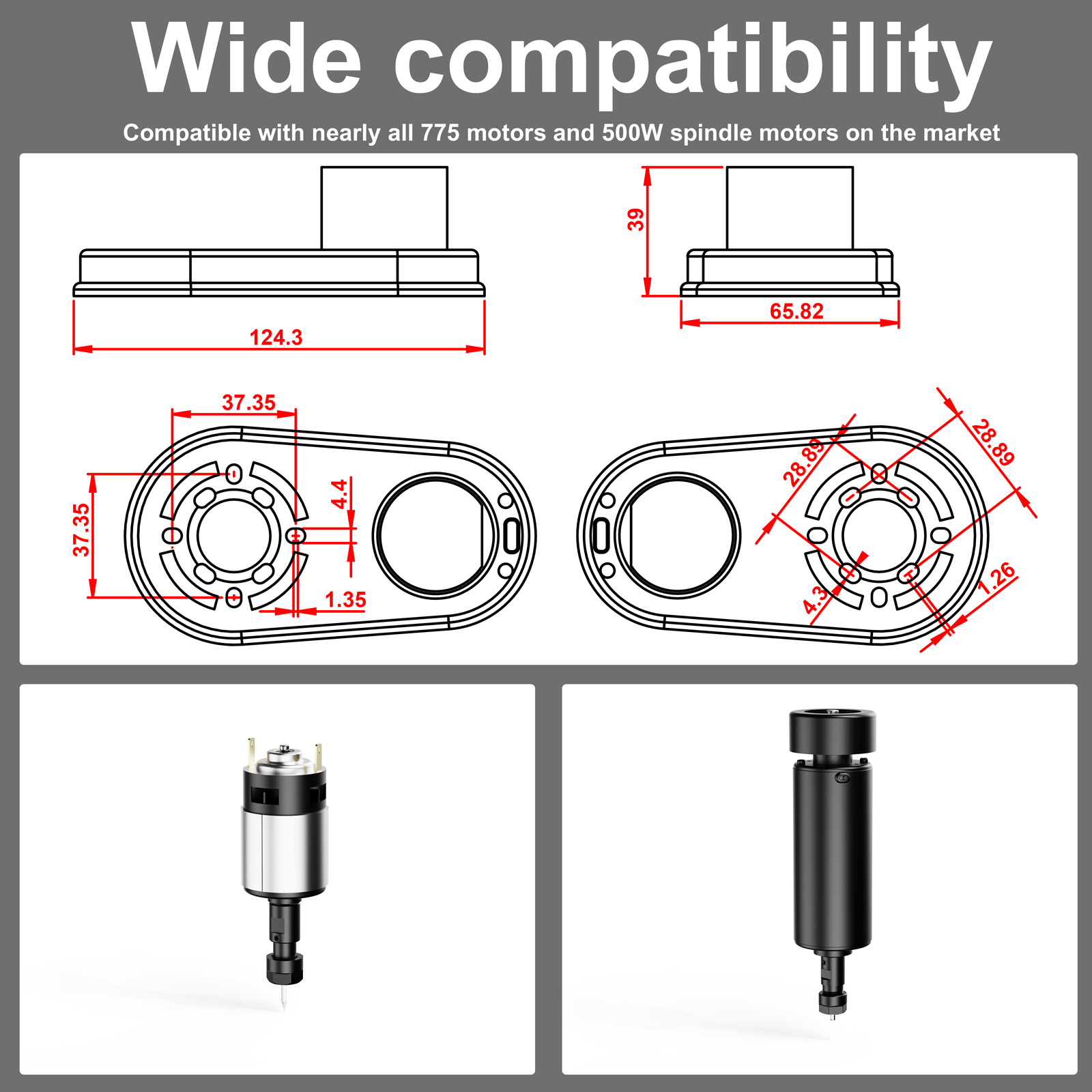 طقم شفط الغبار M1 CNC فائق الق - مراجعة Cnc Spindle Motor وسعره